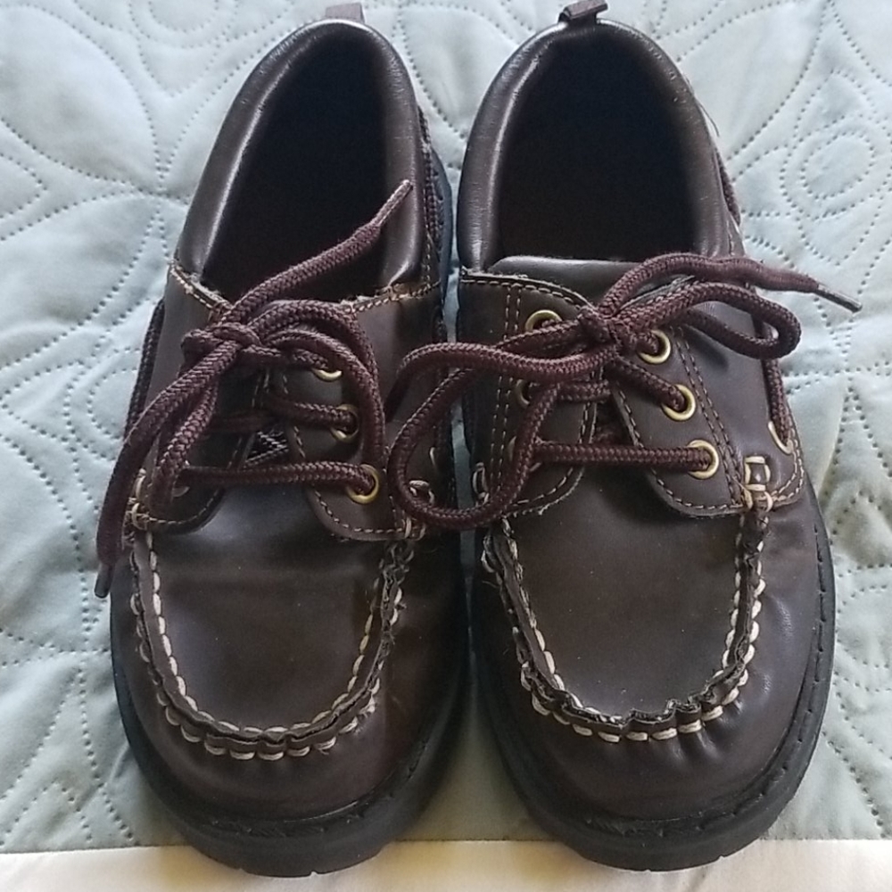 Boys brown dress shoe size 12